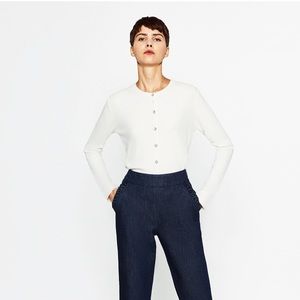Zara, Knitwear, White
